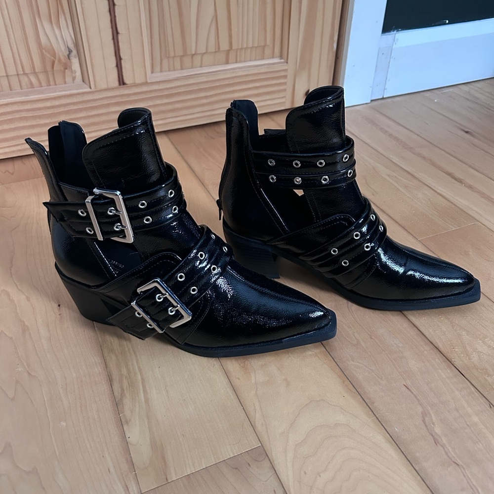 Brand new goth Black Ankle Boots